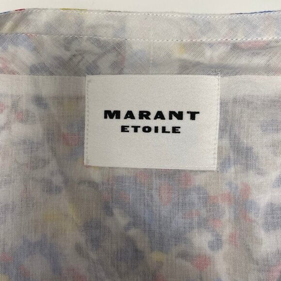 MARANT ETOILE DAMIANI FLORAL PATTERN MIDI SKIRT - Picture 16 of 16